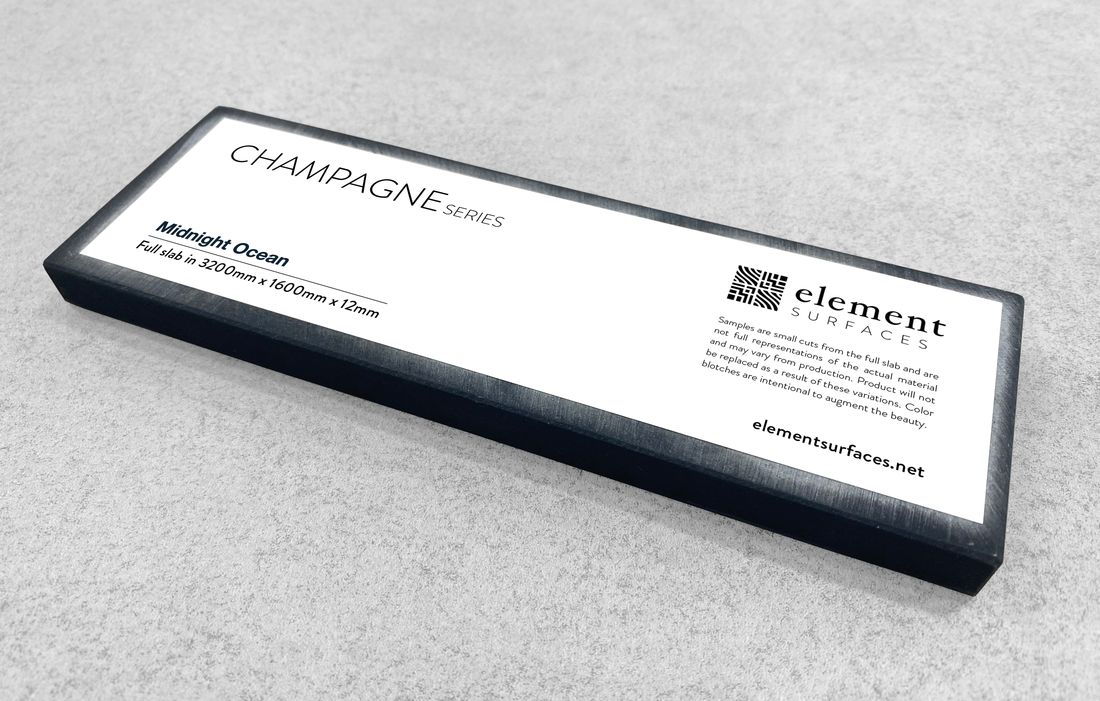 An individual sample with its printed label
