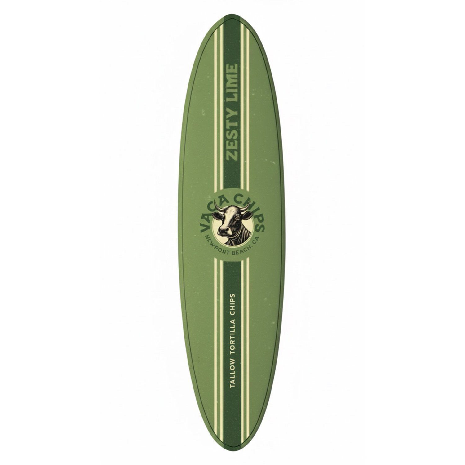 The surfboard deck design